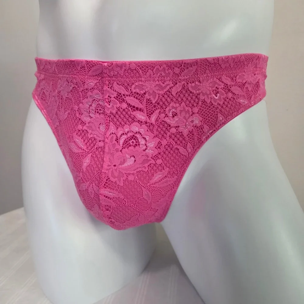 Cosabella Men's Luxury Italian Floral Lace G-String Designer Premium Underwear S